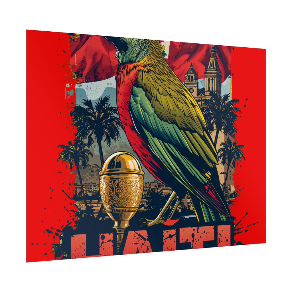 Haiti Soccer Poster 2026 World Cup Les Grenadiers Wall Art Football Print