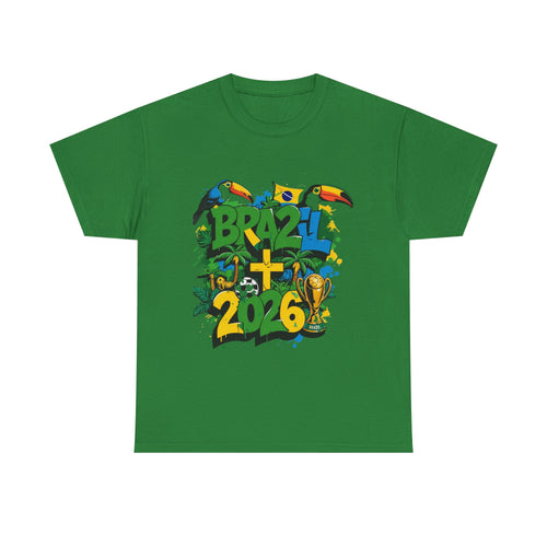 Brazil 2026 Soccer World Cup T-Shirt  Brazil 2026 FIFA World Cup T-Shirt | Brazil Soccer Fan Gift | Football Tee | Unisex