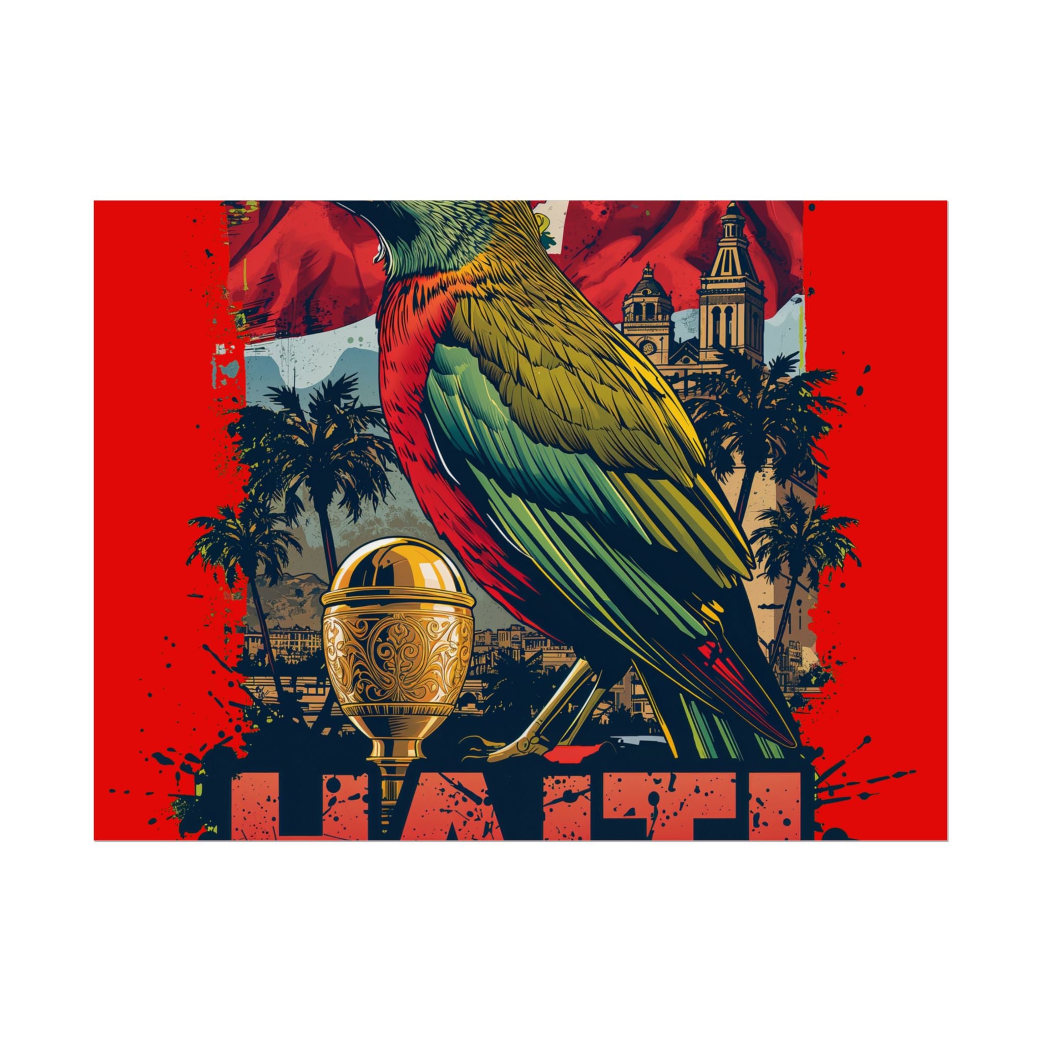 Haiti Soccer Poster 2026 World Cup Les Grenadiers Wall Art Football Print