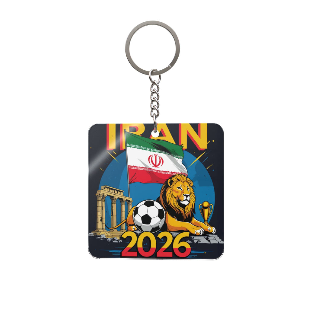World Cup 2026 Iran Keychain Football Fan Gift Soccer Key Ring