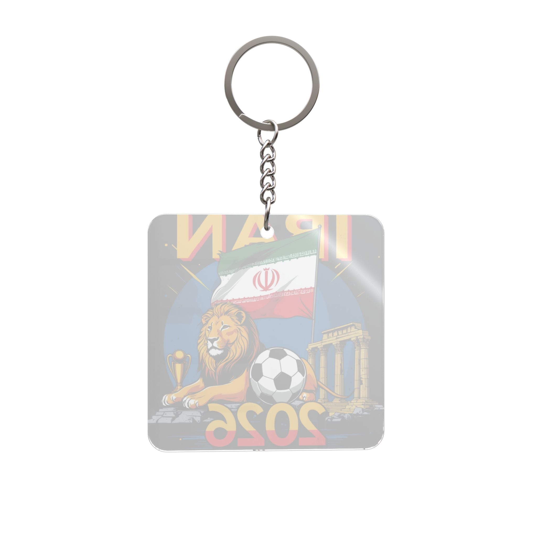 World Cup 2026 Iran Keychain Football Fan Gift Soccer Key Ring