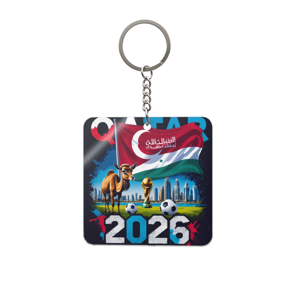 World Cup 2026 Qatar Keychain Football Fan Gift Soccer Key Ring
