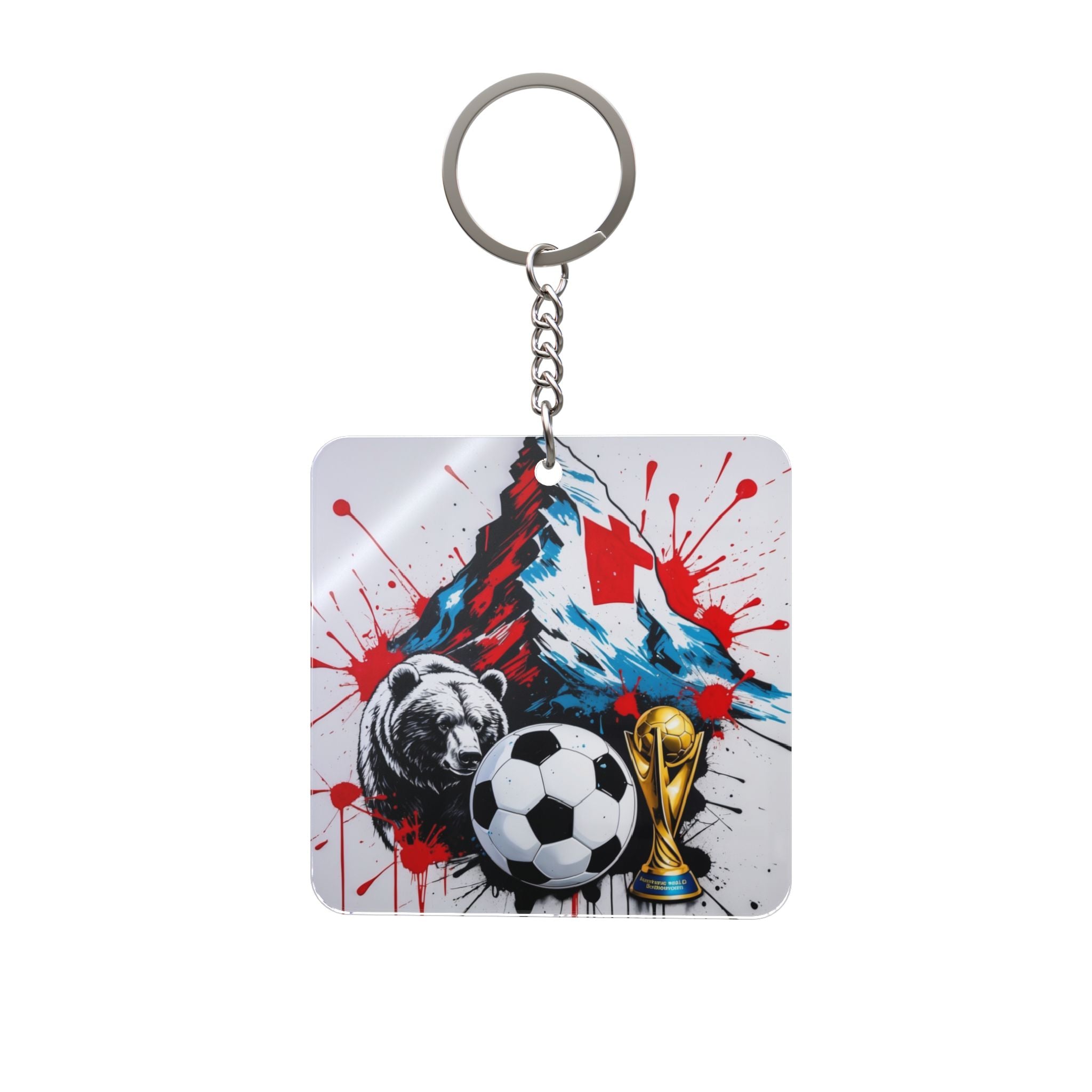 World Cup 2026 Switzerland Keychain Football Fan Gift Soccer Key Ring