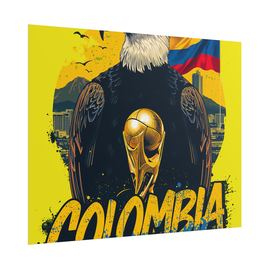 Colombia Soccer Poster 2026 World Cup Los Cafeteros Wall Art Football Print