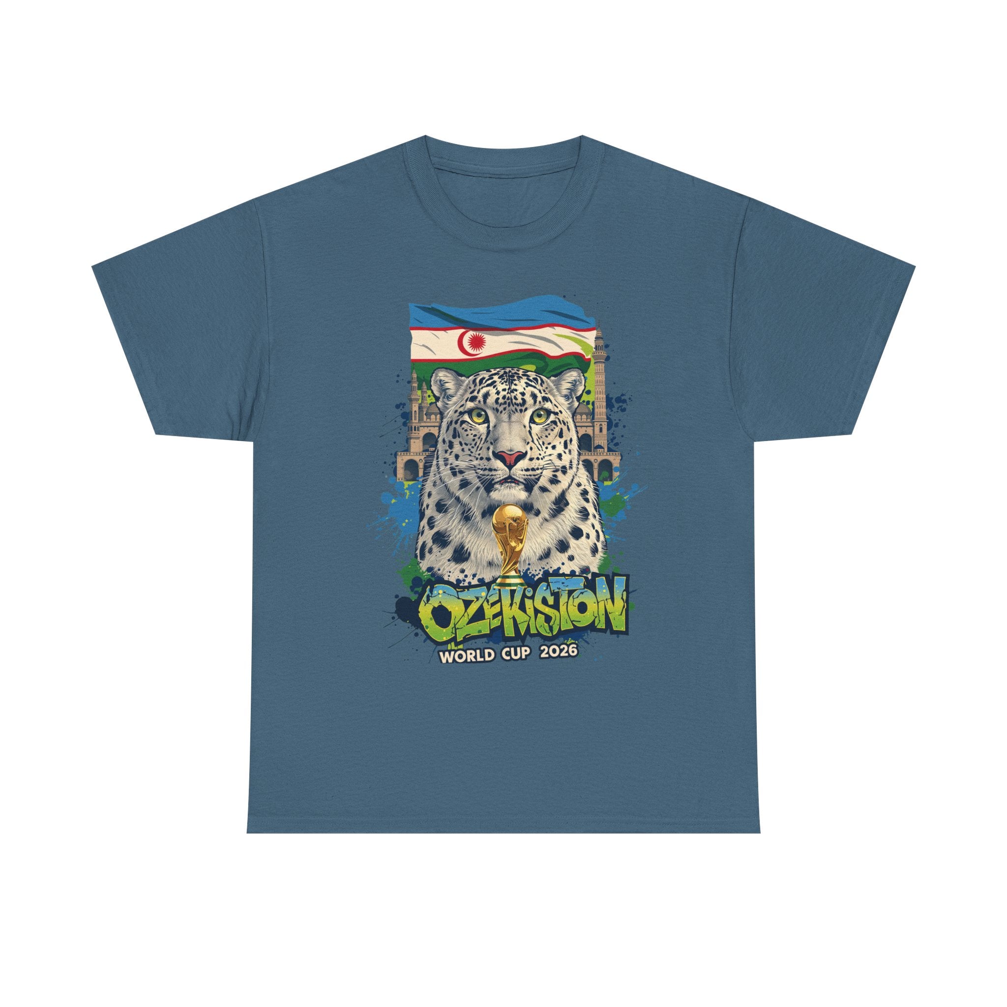 Uzbekistan 2026 FIFA World Cup T-Shirt | White Wolves Fan Gift | O'zbekiston Football Tee | Unisex Graphic Tee