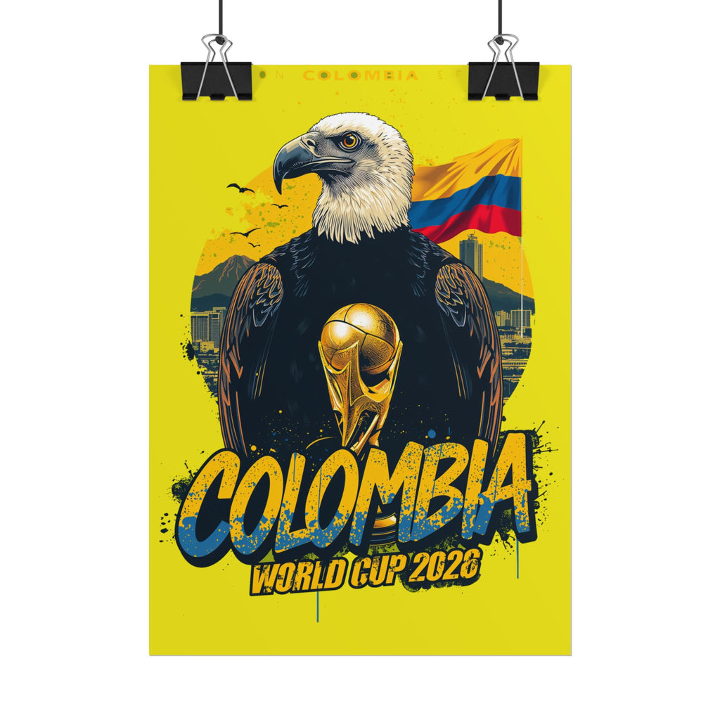 Colombia Soccer Poster 2026 World Cup Los Cafeteros Wall Art Football Print