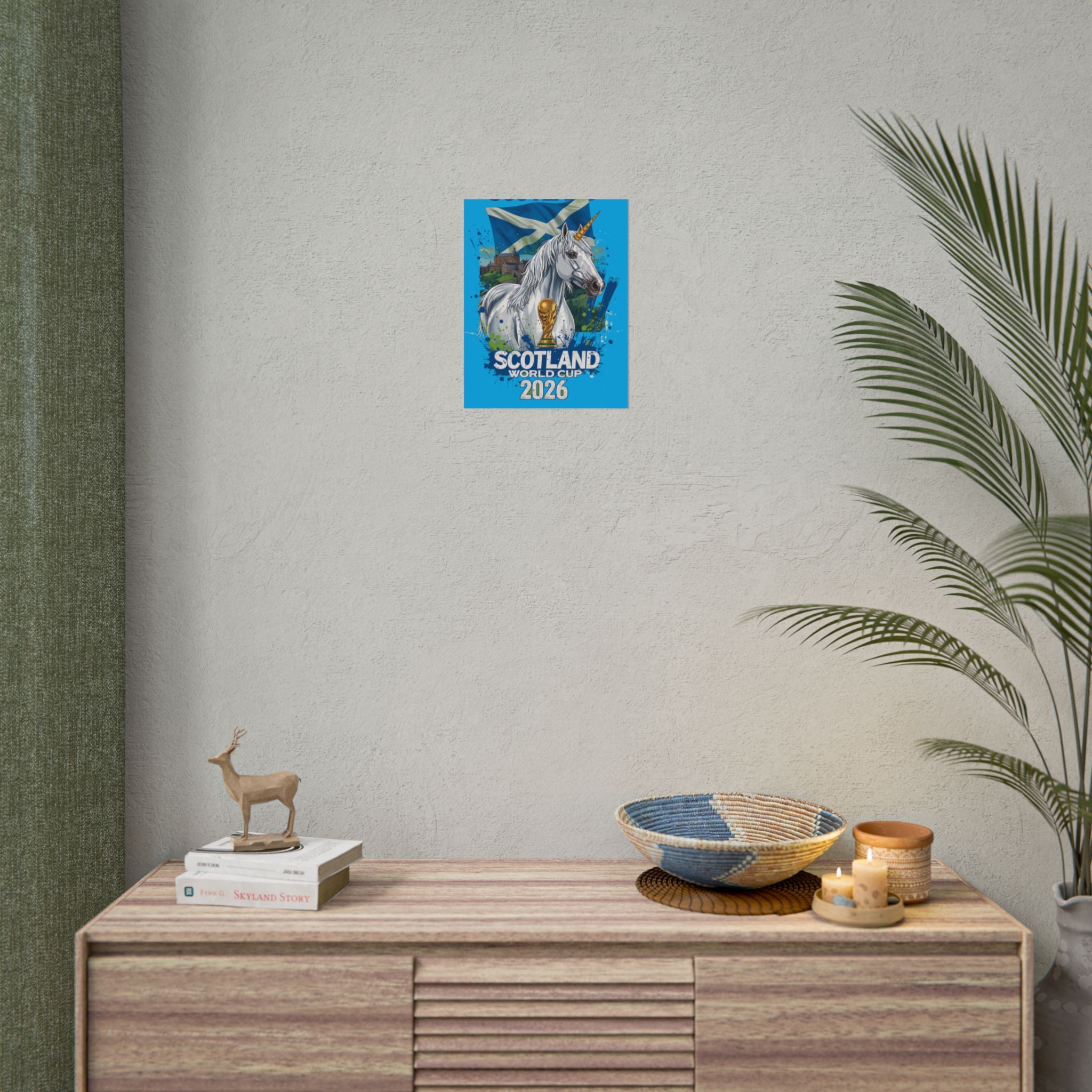 Scotland Soccer Poster 2026 World Cup Tartan Army Wall Art Football Print