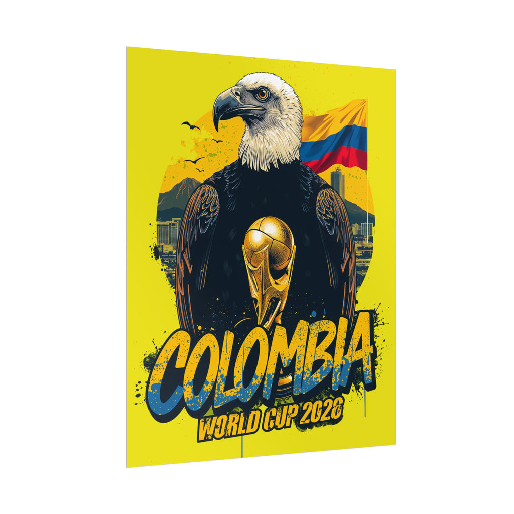 Colombia Soccer Poster 2026 World Cup Los Cafeteros Wall Art Football Print