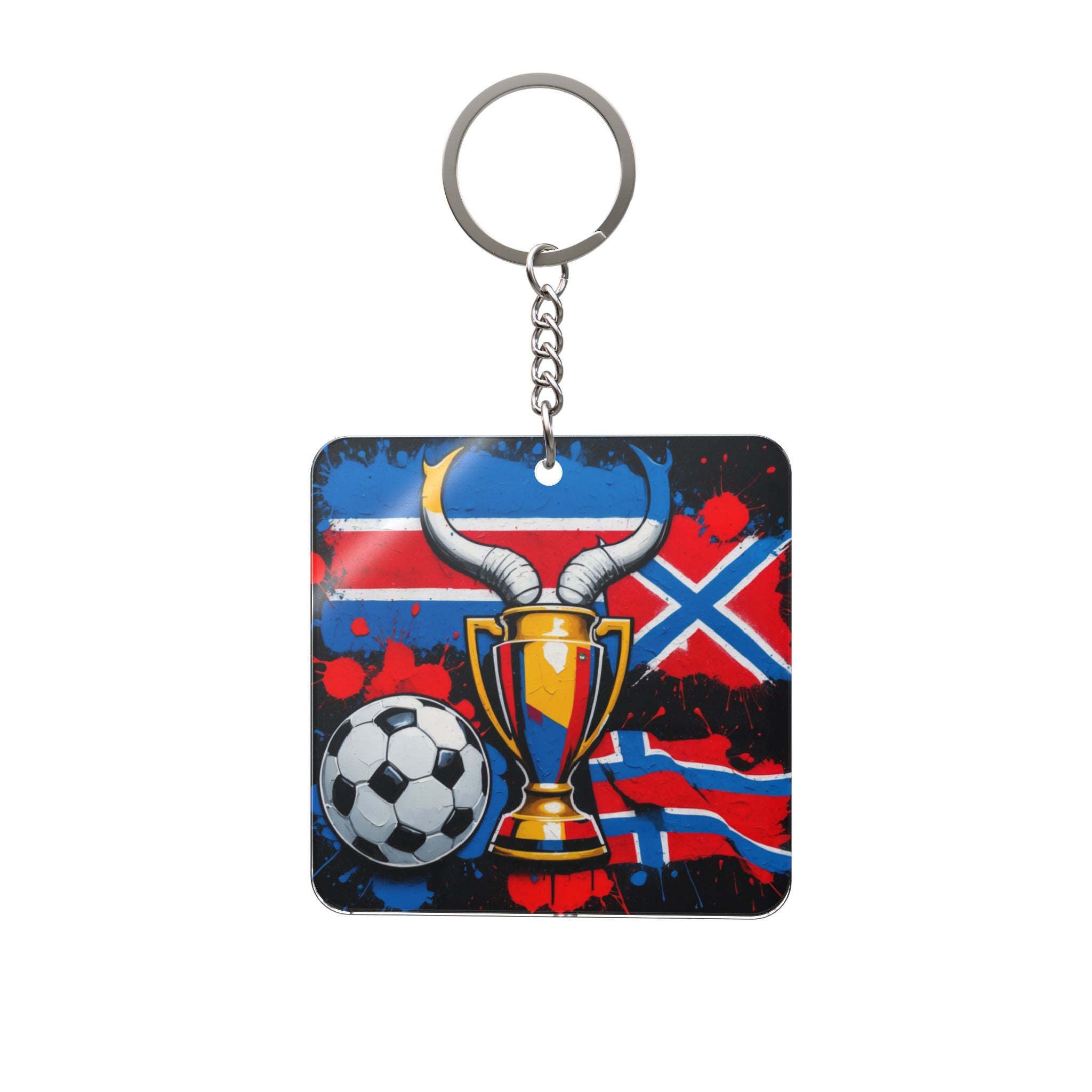 World Cup 2026 Norway Keychain Football Fan Gift Soccer Key Ring