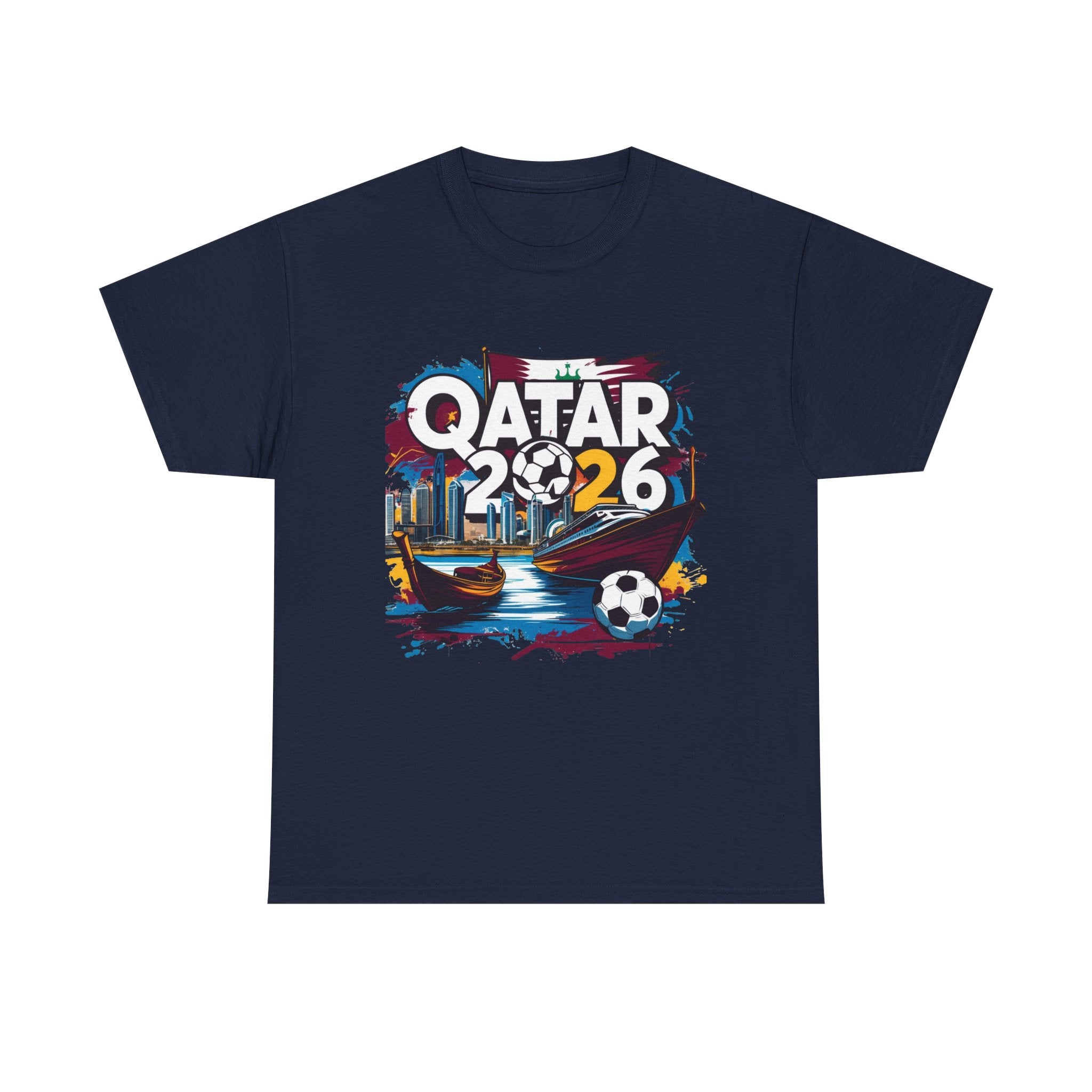 Qatar 2026 FIFA World Cup T-Shirt | Qatari Soccer Fan Gift | Football Tee | Unisex