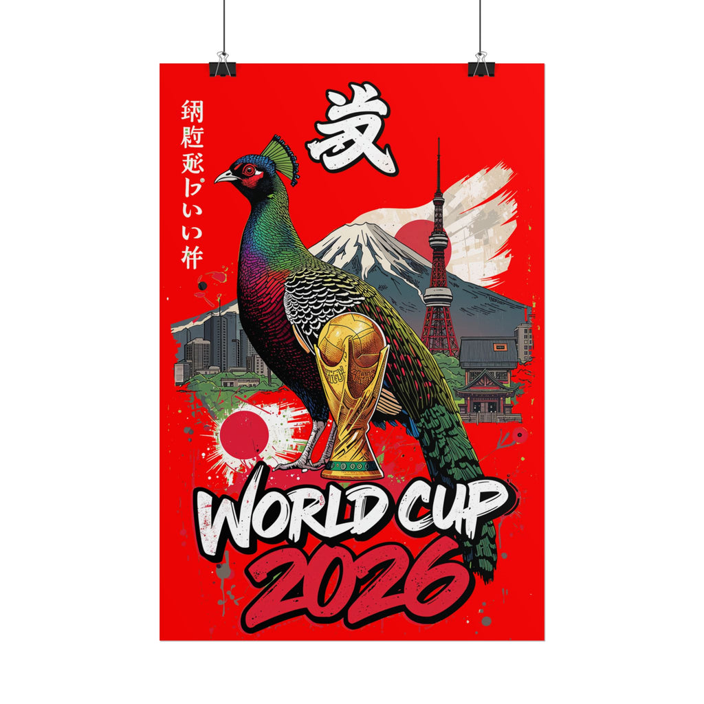 Rolled Poster — World Cup 2026 Japan-Inspired Football Art Print