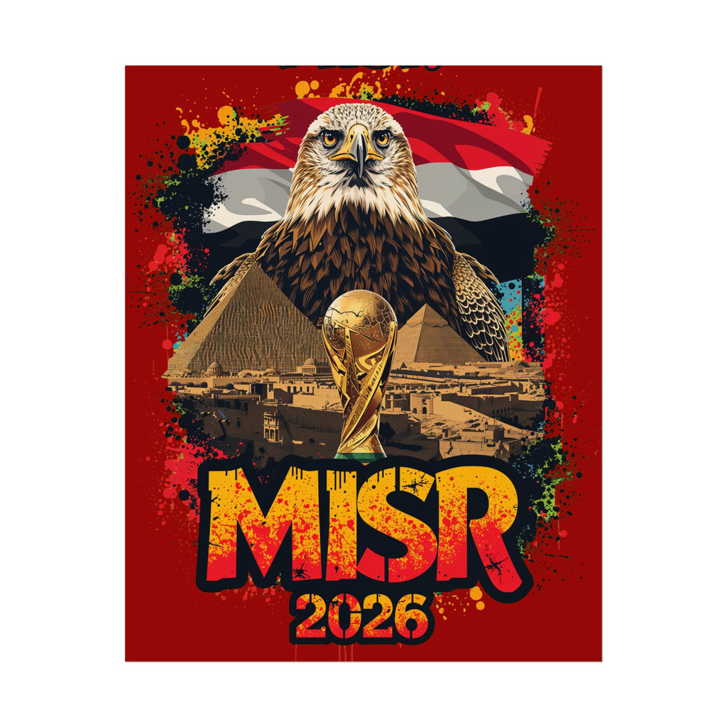 Egypt 2026 World Cup Poster - MISR Football Wall Art