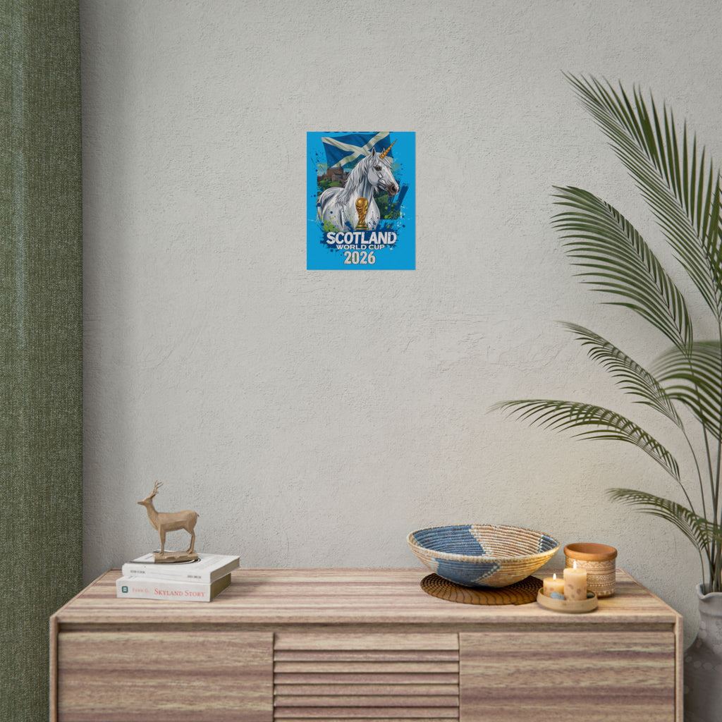 Scotland Soccer Poster 2026 World Cup Tartan Army Wall Art Football Print