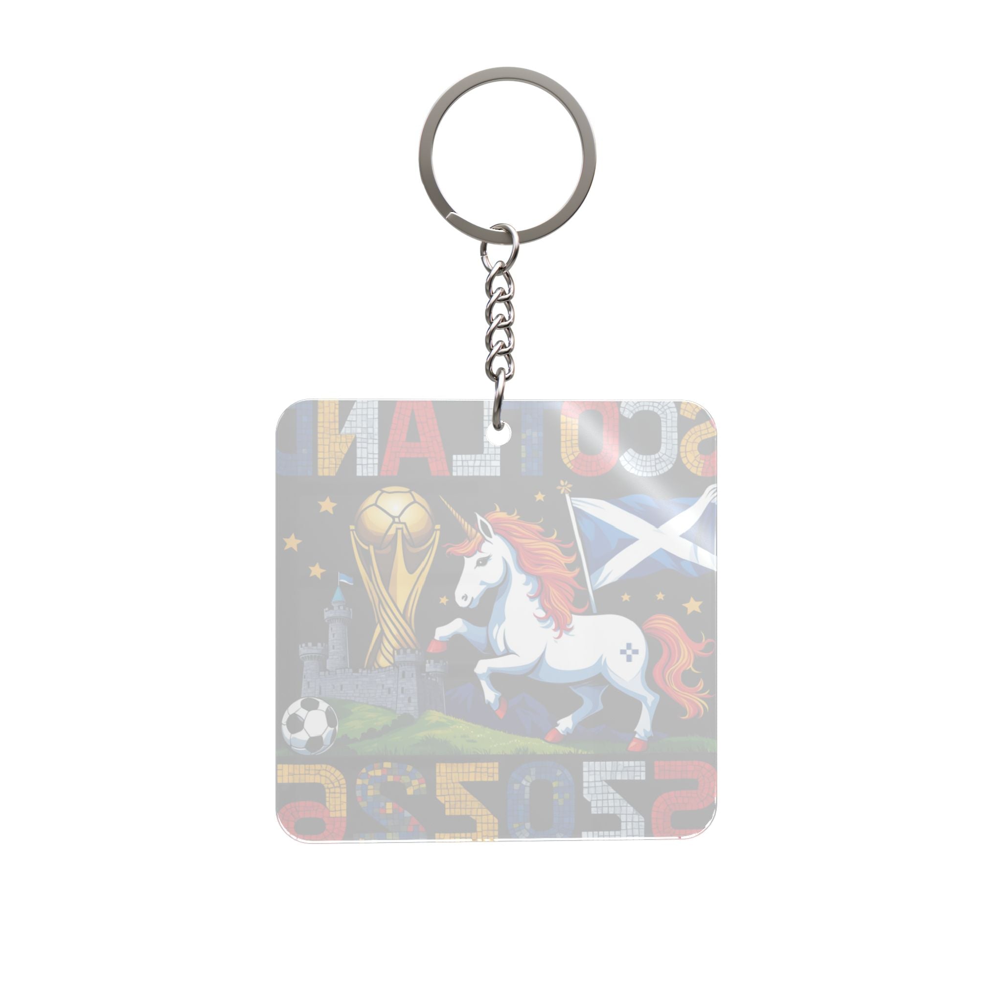 World Cup 2026 Scotland Keychain Football Fan Gift Soccer Key Ring