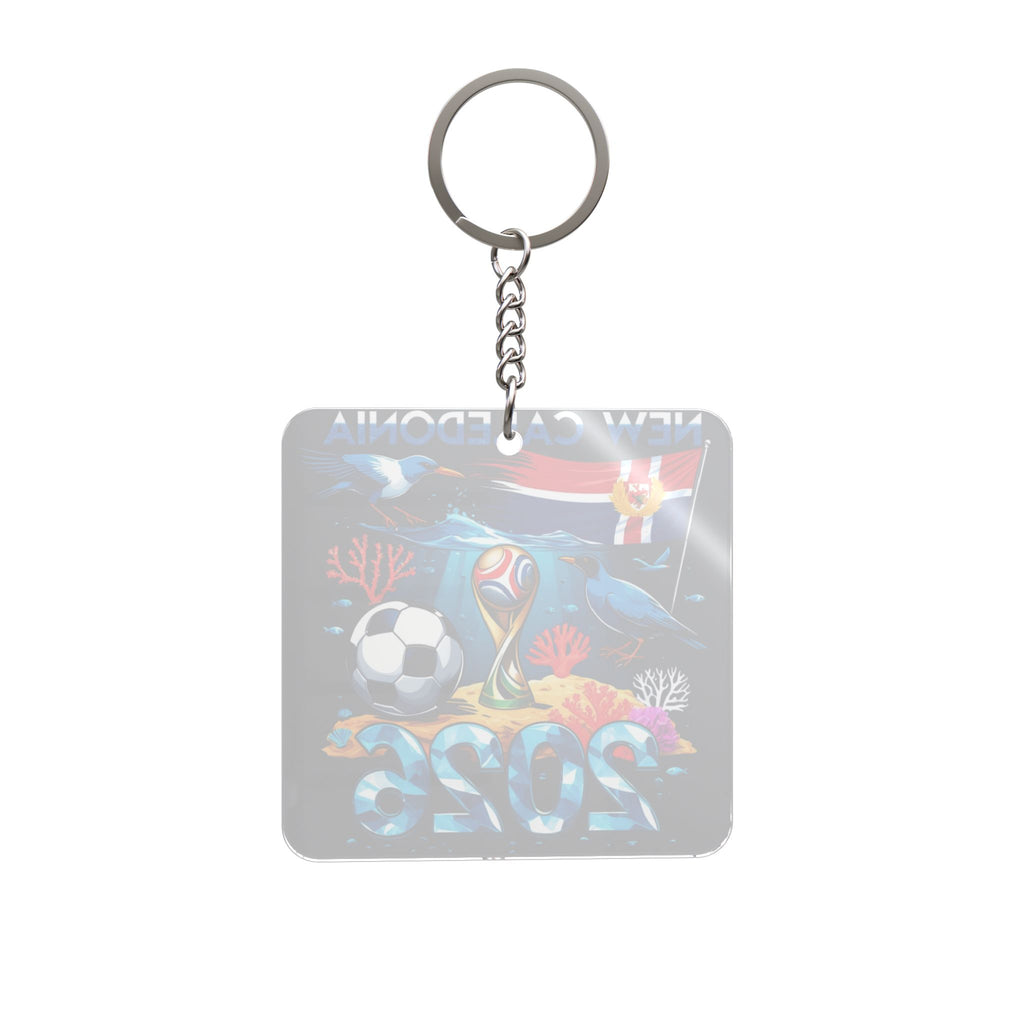 World Cup 2026 New Caledonia Keychain Football Fan Gift Soccer Key Ring