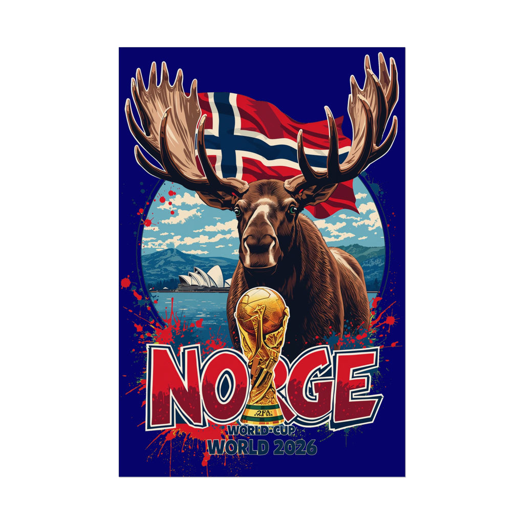 Norway World Cup Poster — Norge Football Rolled Poster