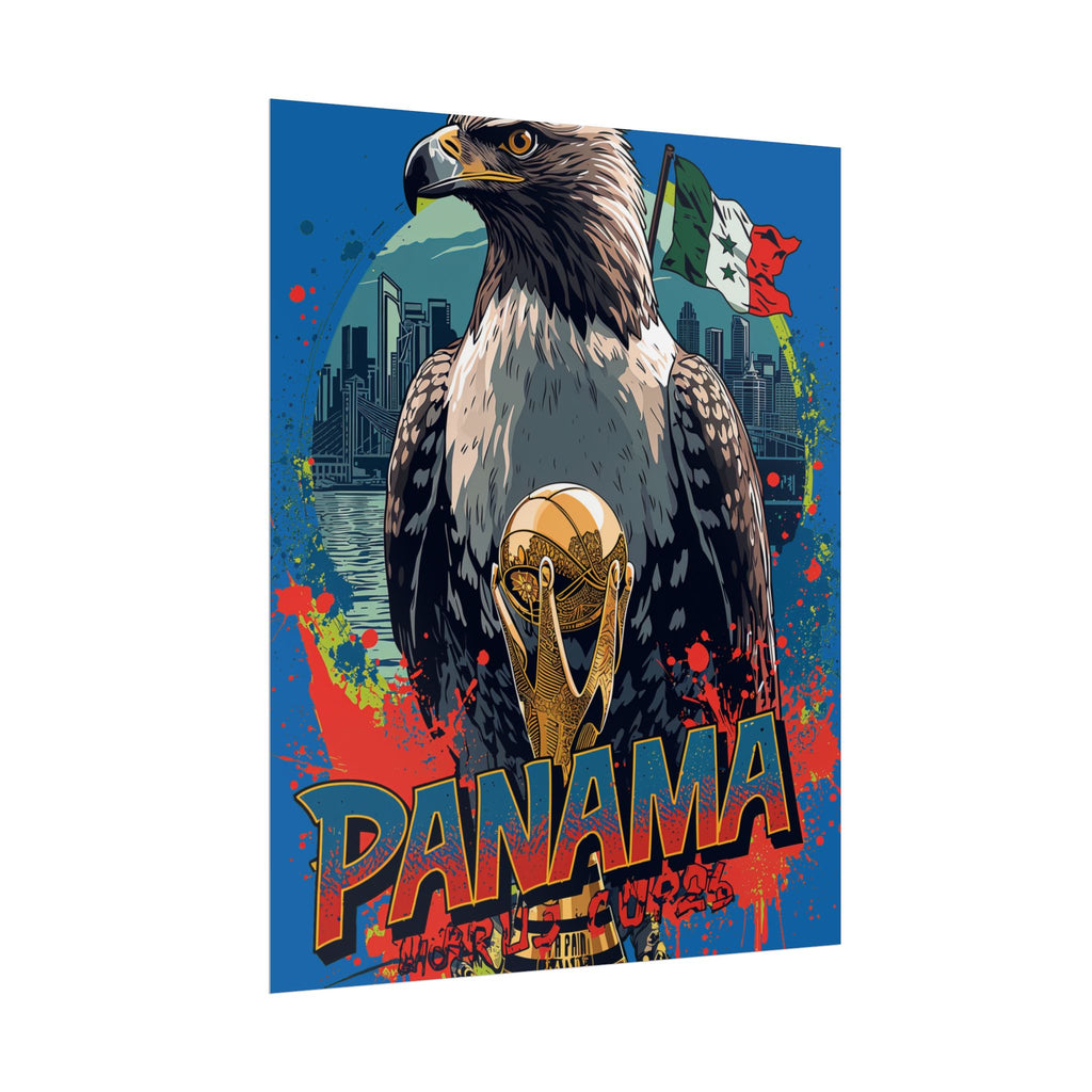 Panama Soccer Poster 2026 World Cup La Roja Wall Art Football Team Print