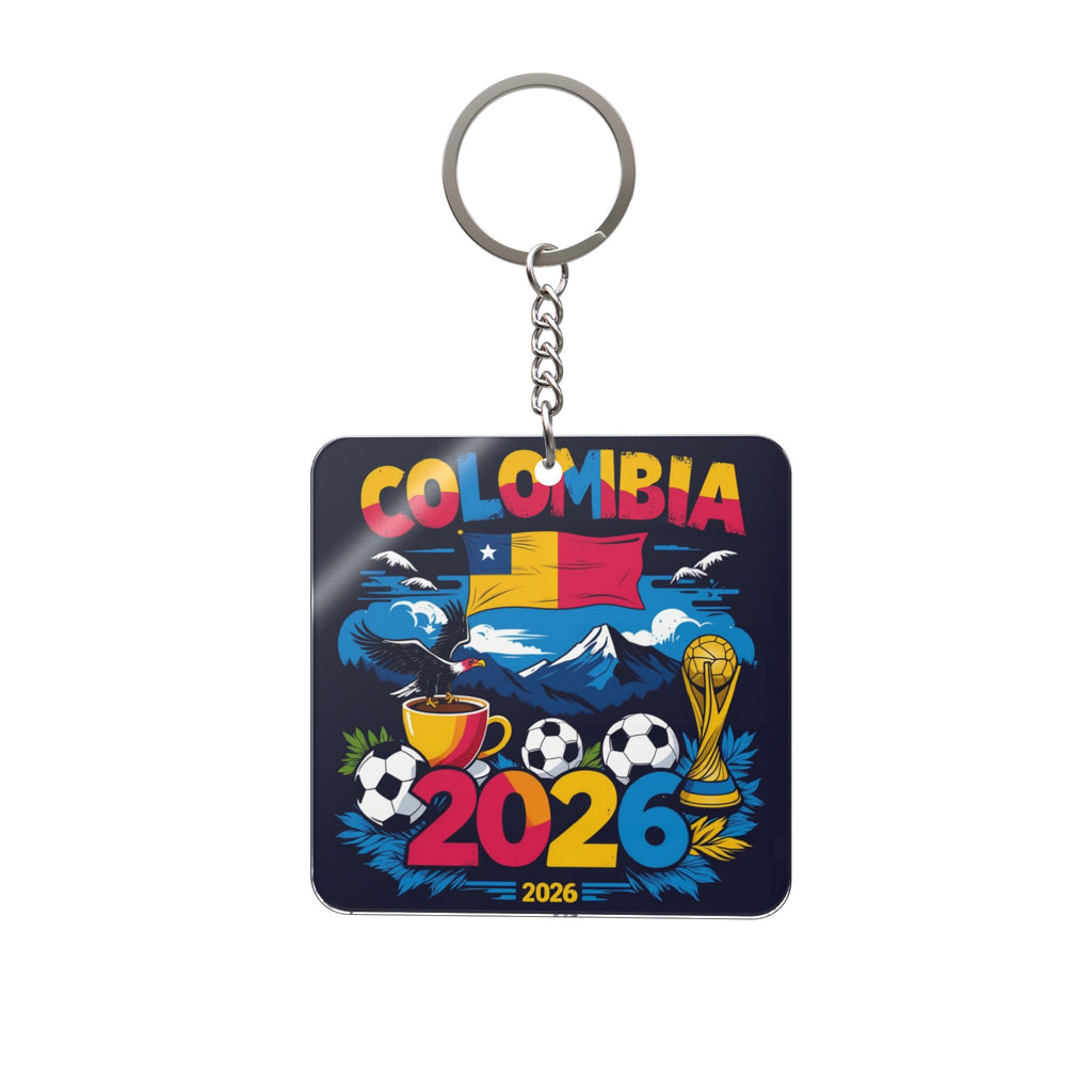 World Cup 2026 Colombia Keychain Football Fan Gift Soccer Key Ring