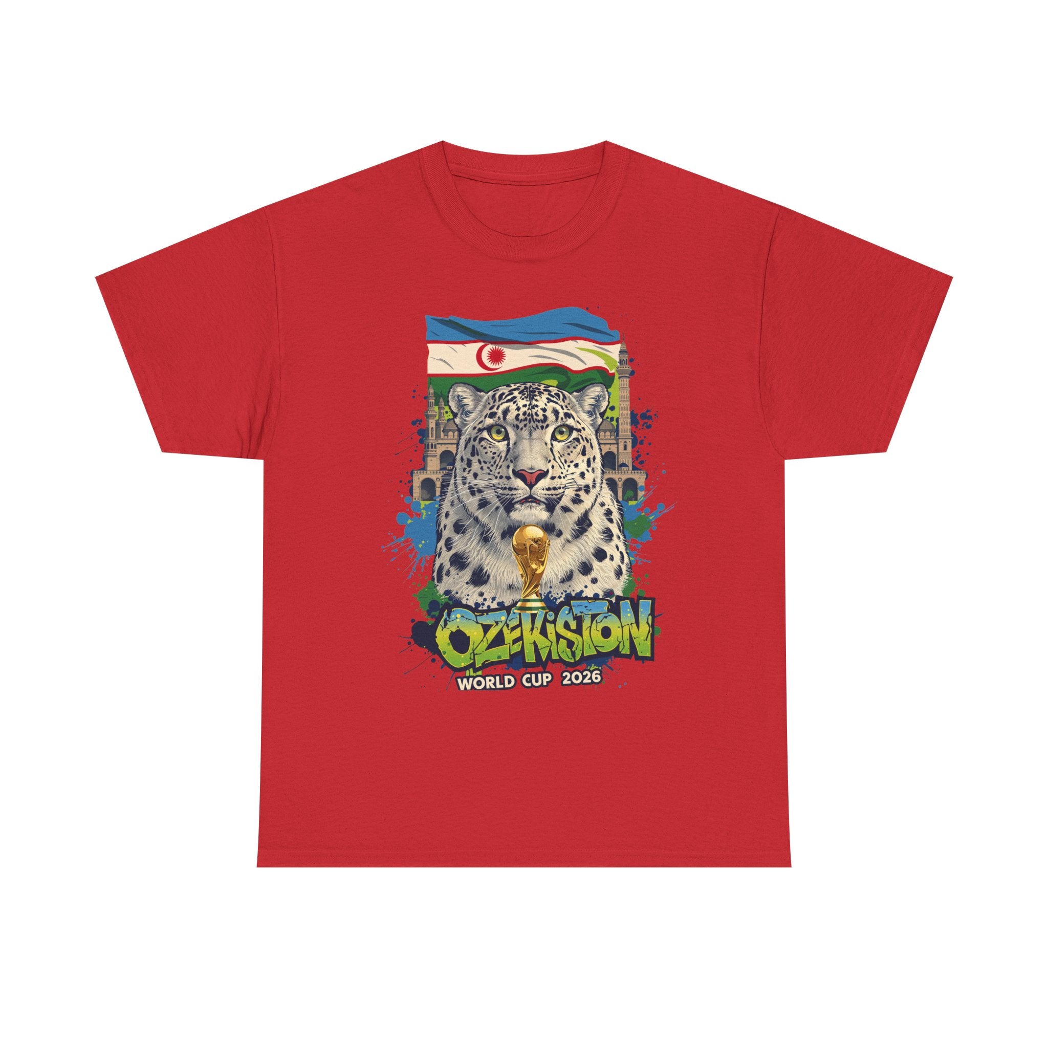 Uzbekistan 2026 FIFA World Cup T-Shirt | White Wolves Fan Gift | O'zbekiston Football Tee | Unisex Graphic Tee