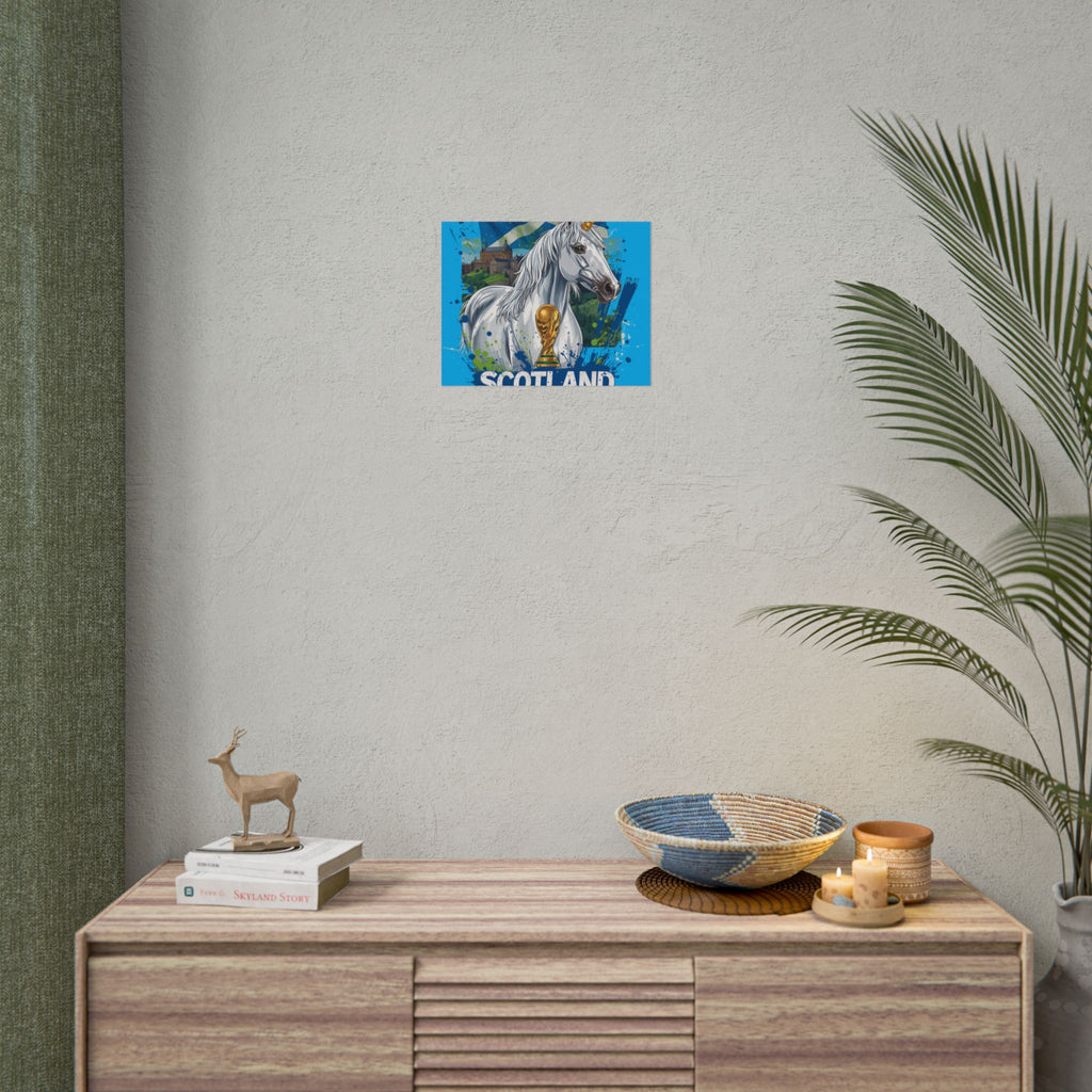 Scotland Soccer Poster 2026 World Cup Tartan Army Wall Art Football Print