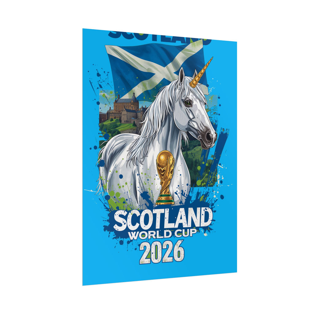 Scotland Soccer Poster 2026 World Cup Tartan Army Wall Art Football Print